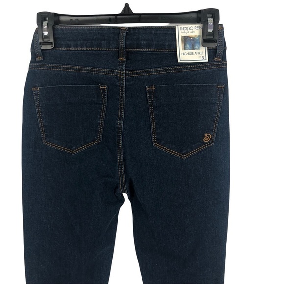 NWT INFIGO REIN Junior Women’s Blue Jeans Sz 3 High Rise Ankle Stretch - Picture 4 of 10